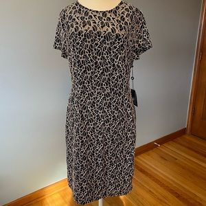 Adrienna Papell Floral Lace Sheath Dress